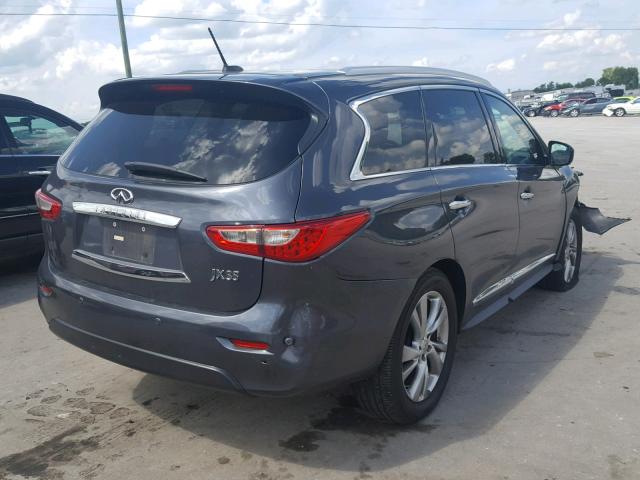 5N1AL0MM8DC322720 - 2013 INFINITI JX35 BASE CHARCOAL photo 4