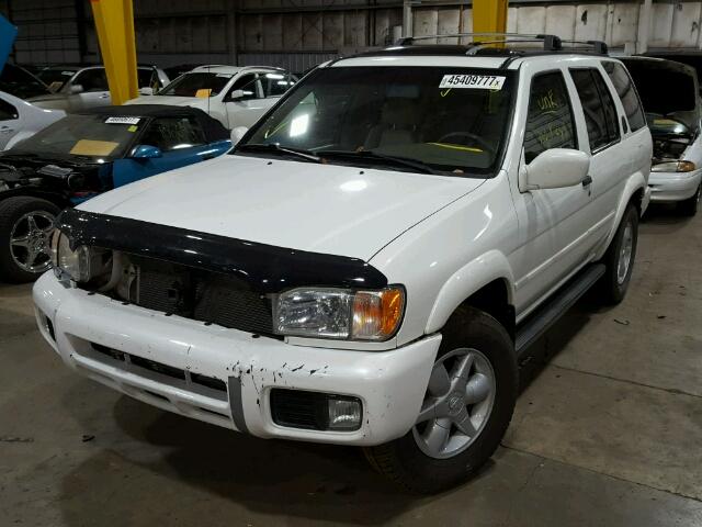 JN8DR09Y61W576114 - 2001 NISSAN PATHFINDER WHITE photo 2