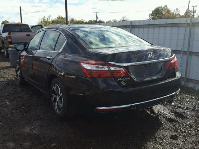 1HGCR2F3XGA109037 - 2016 HONDA ACCORD LX BLACK photo 3