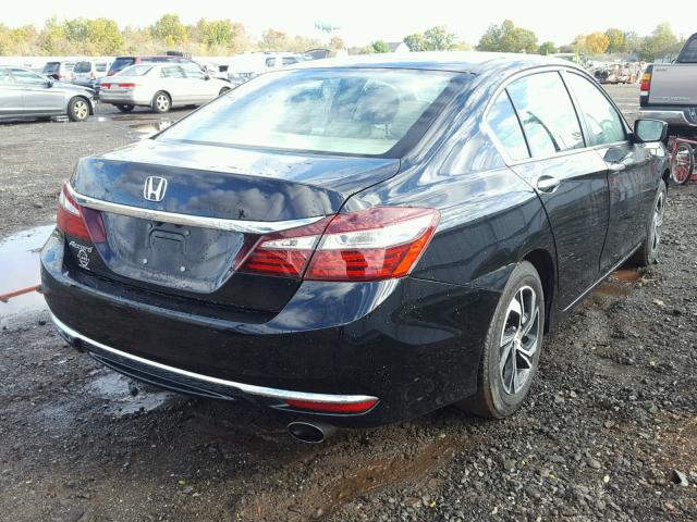 1HGCR2F3XGA109037 - 2016 HONDA ACCORD LX BLACK photo 4