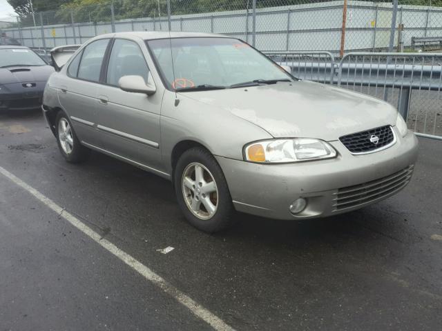 3N1CB51A72L550445 - 2002 NISSAN SENTRA GXE BEIGE photo 1