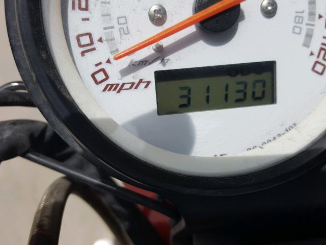 5VPHS26D673005748 - 2007 VICTORY MOTORCYCLES HAMMER S Қызыл фото 8