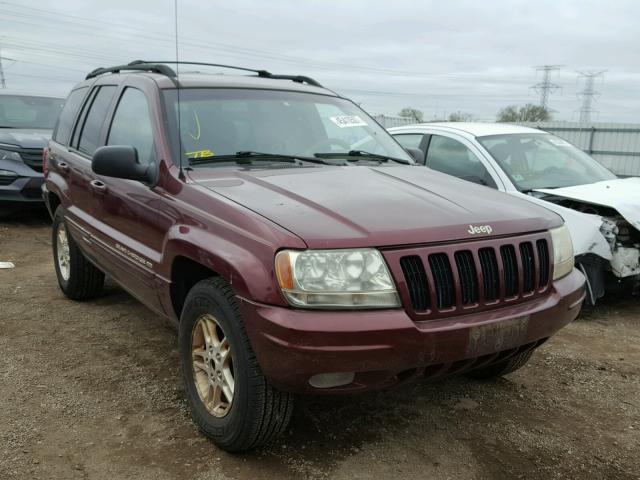 1J4GW68N7XC602297 - 1999 JEEP GRAND CHER BURGUNDY photo 1