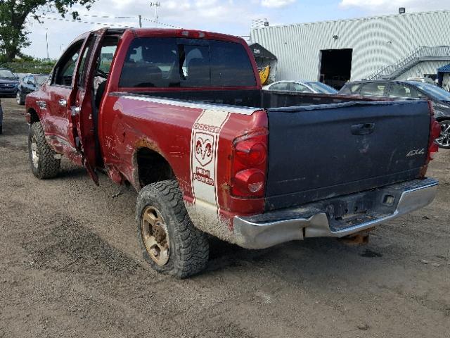 1D7KS28D27J585650 - 2007 DODGE RAM 2500 S Qırmızı foto 3