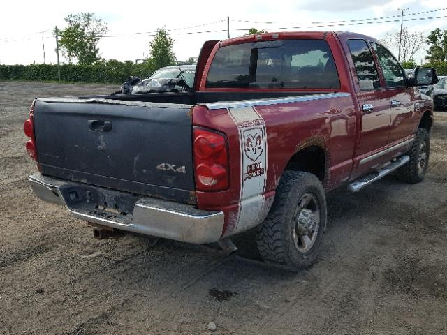 1D7KS28D27J585650 - 2007 DODGE RAM 2500 S Qırmızı foto 4