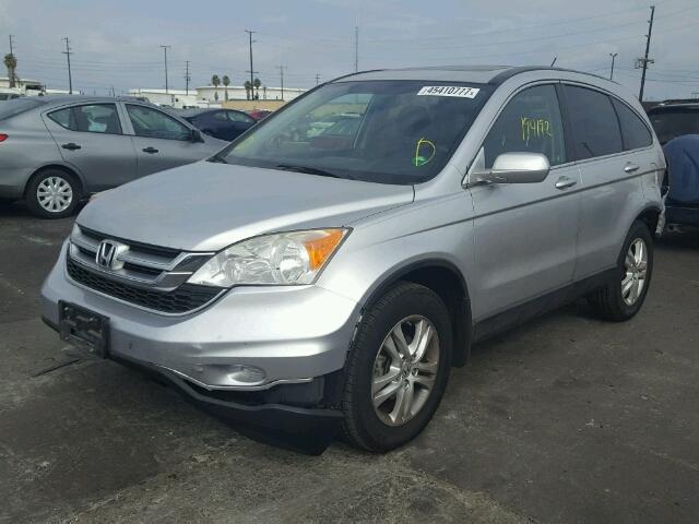 JHLRE3H70BC009670 - 2011 HONDA CR-V SILVER photo 2