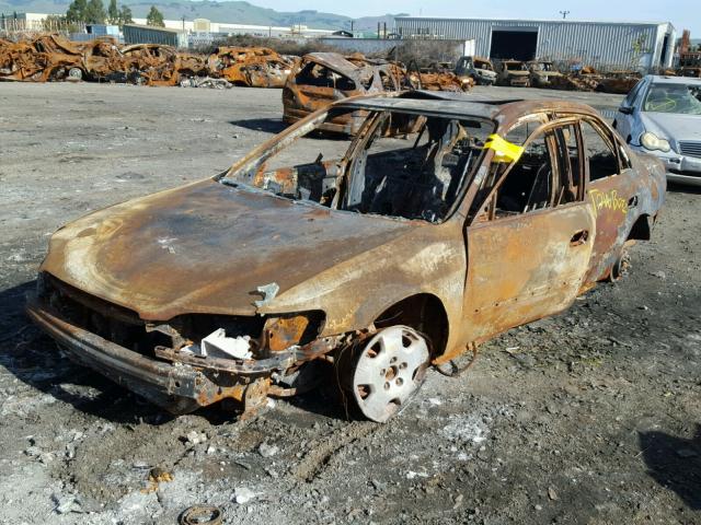 1HGCG16522A024509 - 2002 HONDA ACCORD EX BURN photo 2