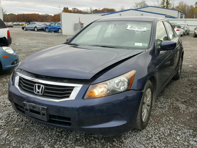 1HGCP26378A101775 - 2008 HONDA ACCORD LX BLUE photo 2