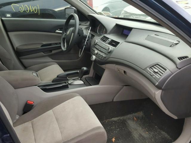 1HGCP26378A101775 - 2008 HONDA ACCORD LX BLUE photo 5