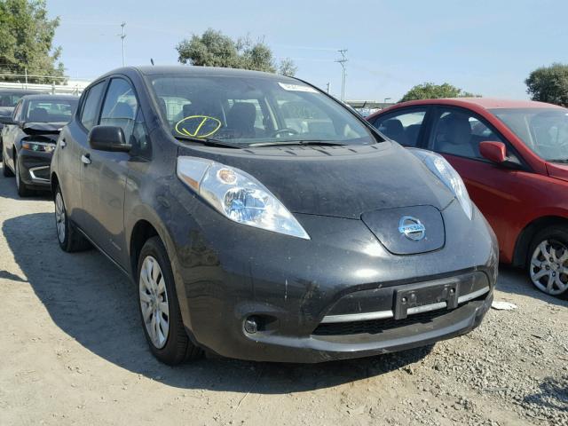 1N4AZ0CP6EC333382 - 2014 NISSAN LEAF S BLACK photo 1