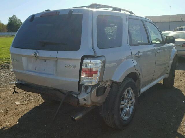 4M2CU91118KJ14788 - 2008 MERCURY MARINER SILVER photo 4