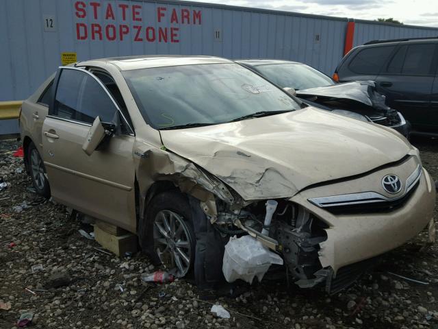 4T1BB3EK5BU130300 - 2011 TOYOTA CAMRY HYBR GOLD photo 1