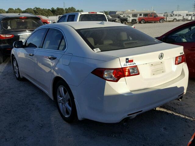 JH4CU26669C030882 - 2009 ACURA TSX WHITE photo 3