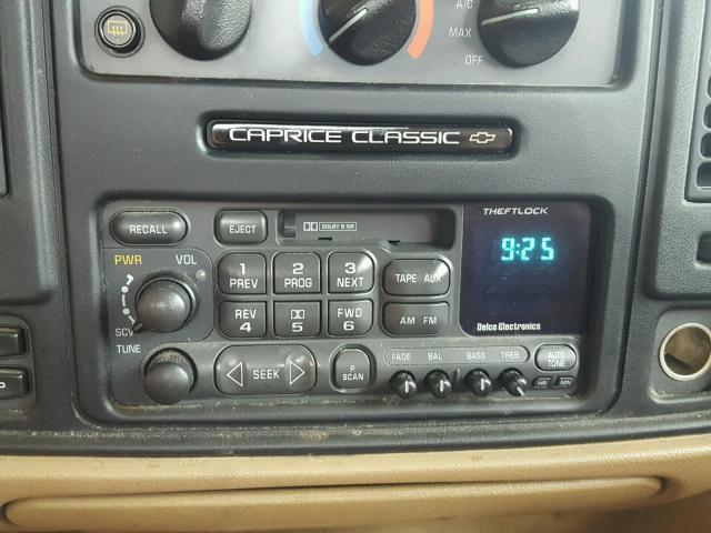 1G1BL52W5TR116544 - 1996 CHEVROLET CAPRICE CL 金色 照片 9