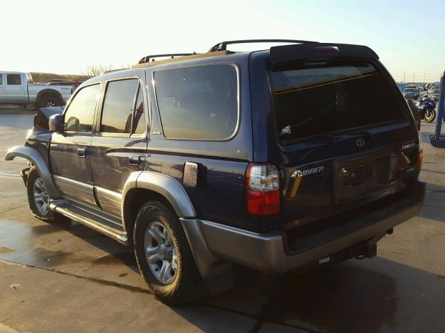 JT3GN87RX10212901 - 2001 TOYOTA 4RUNNER LI BLUE photo 3