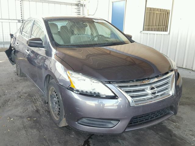 3N1AB7AP9DL772706 - 2013 NISSAN SENTRA S GRAY photo 1