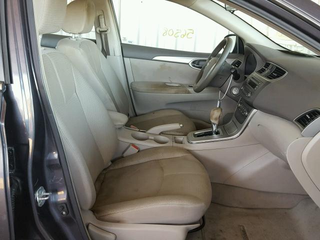 3N1AB7AP9DL772706 - 2013 NISSAN SENTRA S GRAY photo 5