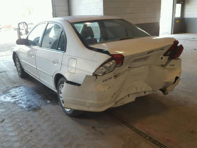 2HGES16554H524868 - 2004 HONDA CIVIC WHITE photo 3