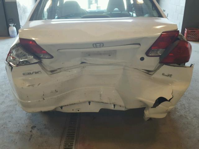 2HGES16554H524868 - 2004 HONDA CIVIC WHITE photo 9