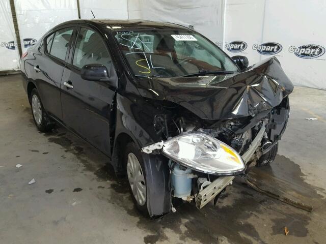 3N1CN7AP5EL808621 - 2014 NISSAN VERSA BLACK photo 1