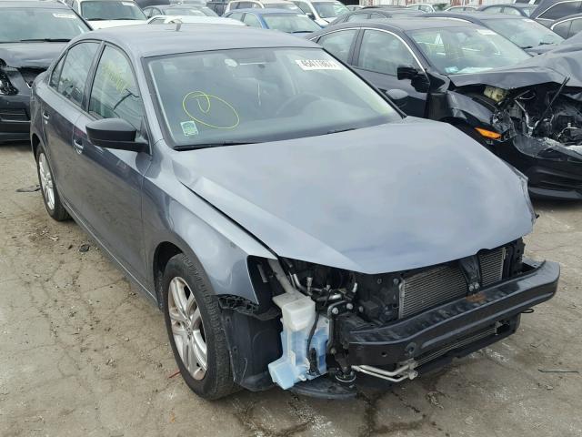 3VW2K7AJXFM221465 - 2015 VOLKSWAGEN JETTA BASE BLUE photo 1