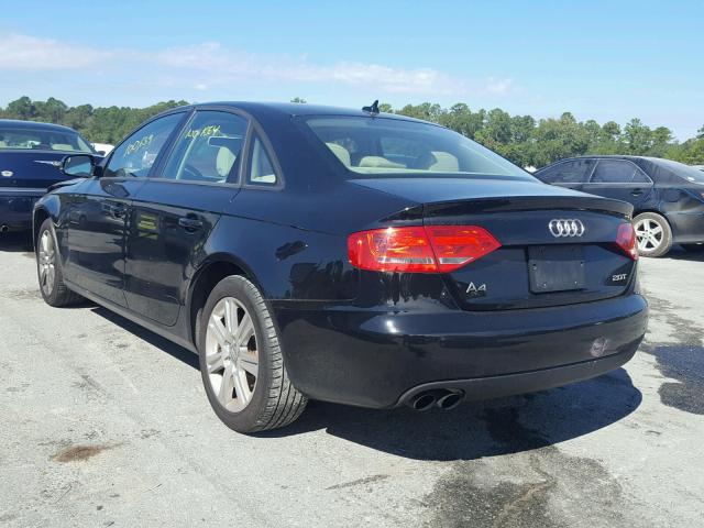 WAUAFAFL0BN039832 - 2011 AUDI A4 PREMIUM BLACK photo 3