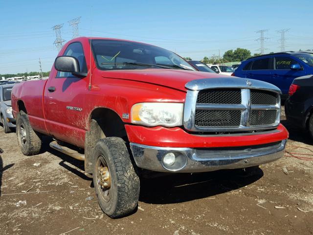 3D7KU26D44G222051 - 2004 DODGE RAM 2500 S RED photo 1