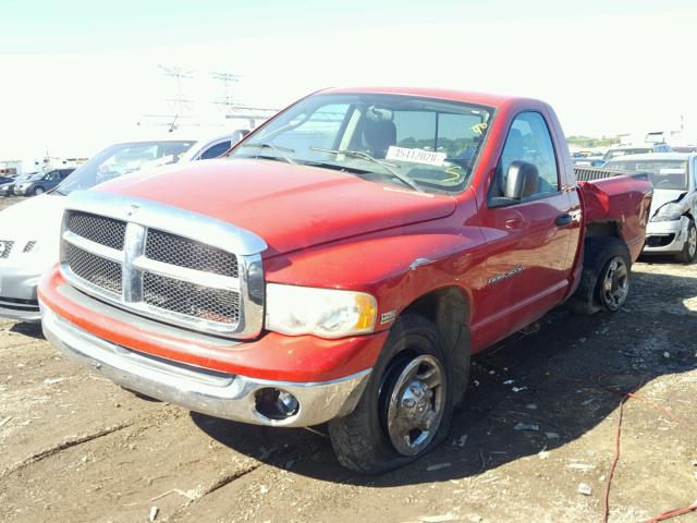 3D7KU26D44G222051 - 2004 DODGE RAM 2500 S RED photo 2