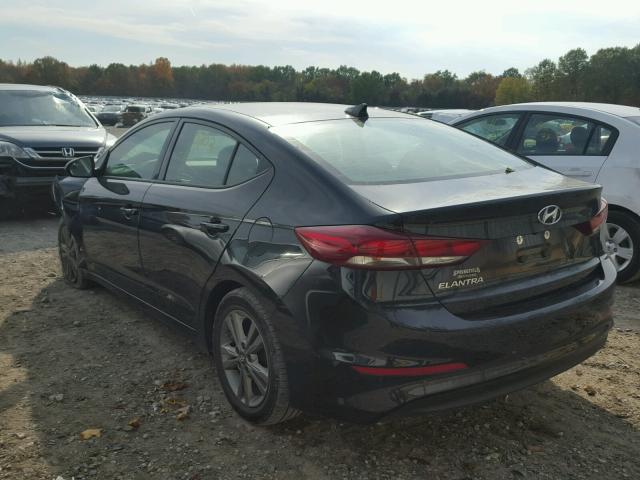 5NPD84LF4HH031980 - 2017 HYUNDAI ELANTRA SE BLACK photo 3