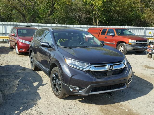 2HKRW2H91HH605616 - 2017 HONDA CR-V TOURI GRAY photo 1