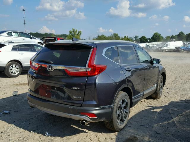 2HKRW2H91HH605616 - 2017 HONDA CR-V TOURI GRAY photo 4