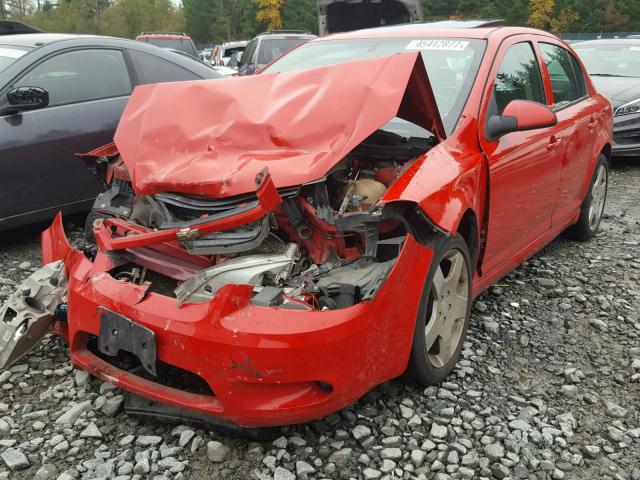 1G1AF5F51A7211888 - 2010 CHEVROLET COBALT 2LT RED photo 2