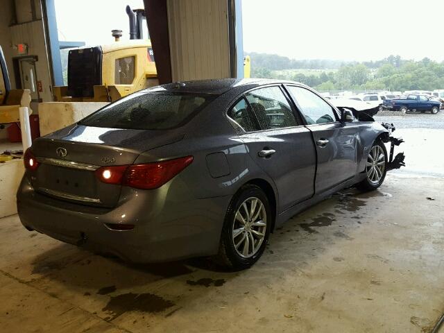 JN1BV7AR0FM401245 - 2015 INFINITI Q50 BASE SILVER photo 4