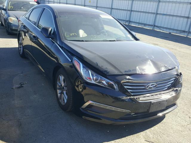 5NPE24AF2FH013676 - 2015 HYUNDAI SONATA SE BLACK photo 1