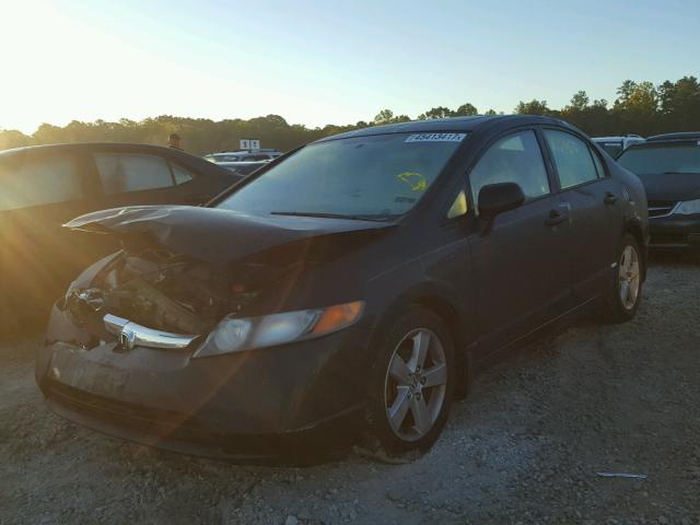 1HGFA16807L000732 - 2007 HONDA CIVIC BLACK photo 2