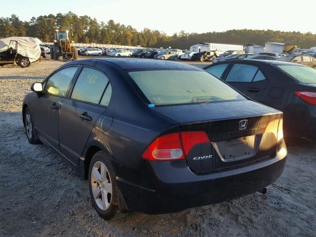 1HGFA16807L000732 - 2007 HONDA CIVIC BLACK photo 3