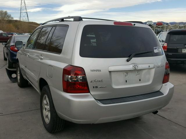 JTEEP21A470204505 - 2007 TOYOTA HIGHLANDER SILVER photo 3