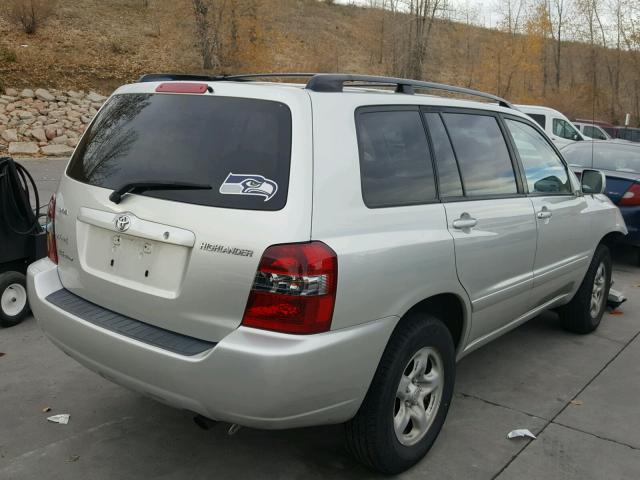 JTEEP21A470204505 - 2007 TOYOTA HIGHLANDER SILVER photo 4