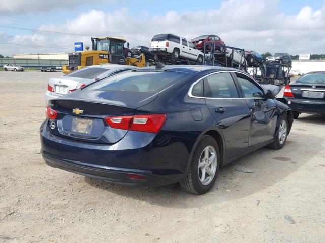 1G1ZB5ST4HF190800 - 2017 CHEVROLET MALIBU LS 蓝色 照片 4