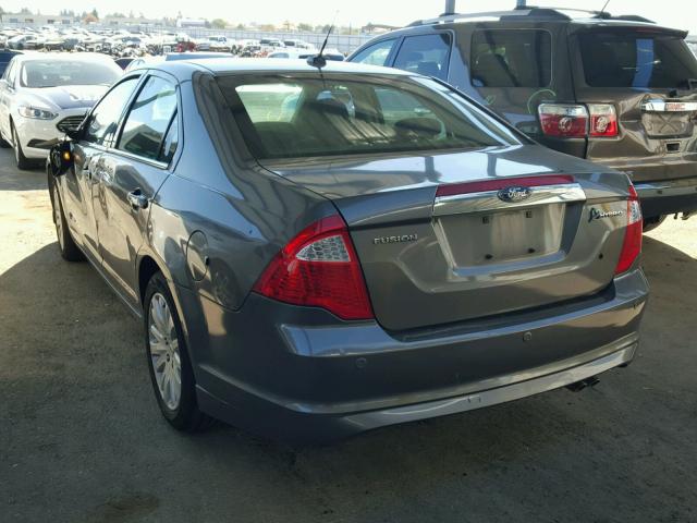 3FADP0L34AR417891 - 2010 FORD FUSION HYB GRAY photo 3