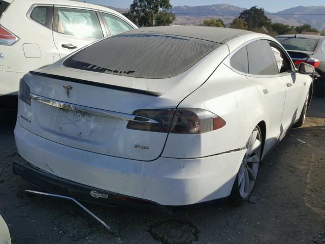 5YJSA1DP0CFS00451 - 2012 TESLA MODEL S Սպիտակ լուսանկար 4