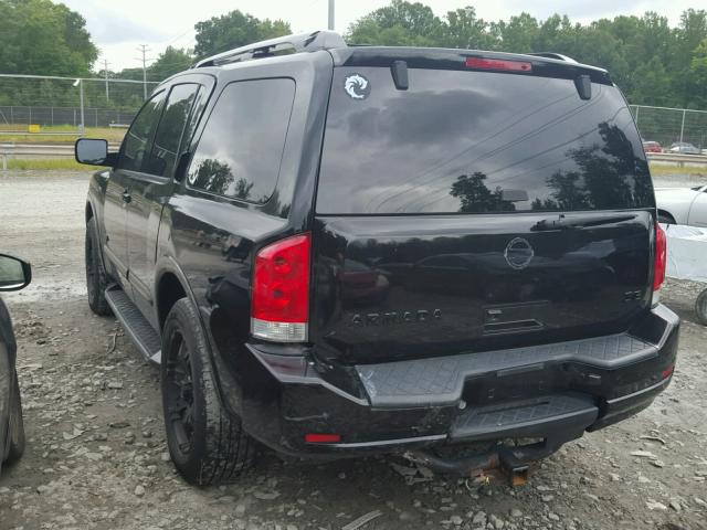 5N1AA08C38N607505 - 2008 NISSAN ARMADA SE BLACK photo 3