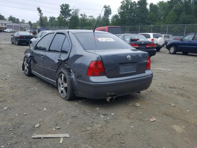 3VWVH69M43M123449 - 2003 VOLKSWAGEN JETTA GLI GRAY photo 3