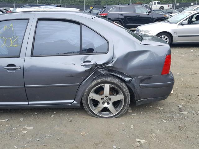 3VWVH69M43M123449 - 2003 VOLKSWAGEN JETTA GLI GRAY photo 9