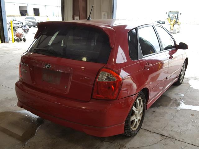 KNAFE161465319086 - 2006 KIA SPECTRA5 RED photo 4