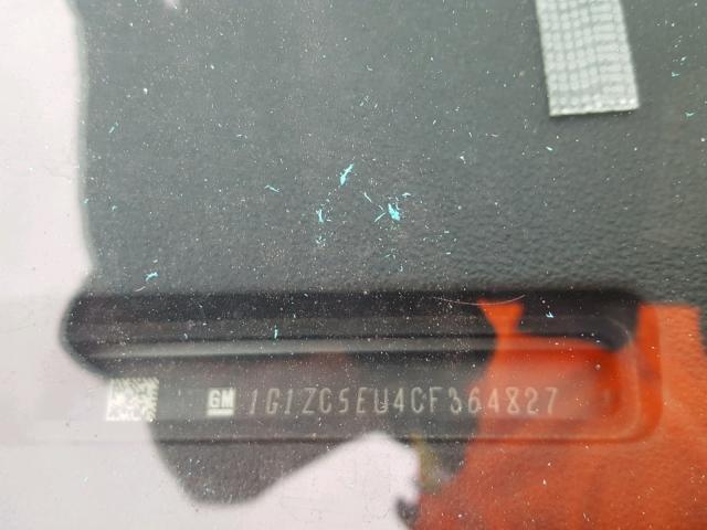 1G1ZC5EU4CF364827 - 2012 CHEVROLET MALIBU 1LT 银色 照片 10