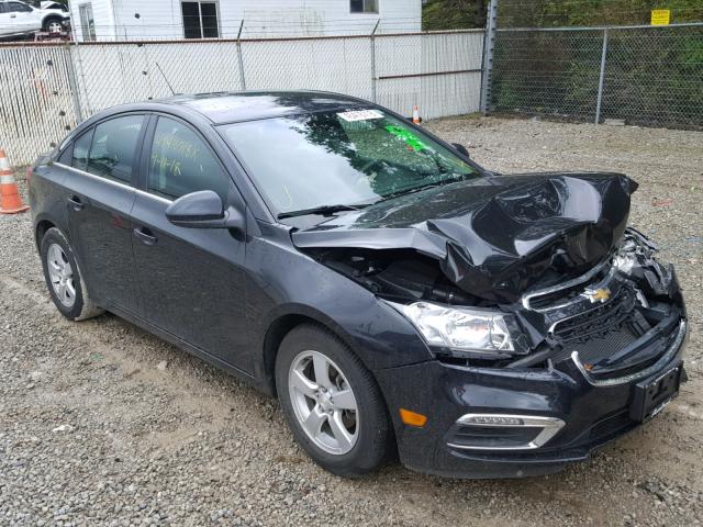 1G1PC5SB5F7266172 - 2015 CHEVROLET CRUZE LT BLACK photo 1