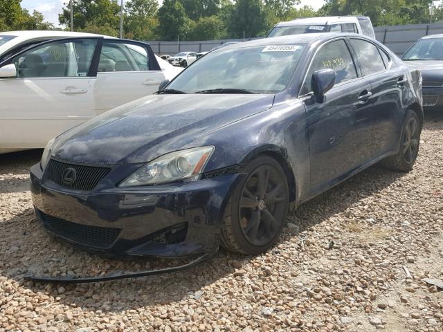 JTHBE262775014214 - 2007 LEXUS IS 350 BLUE photo 2