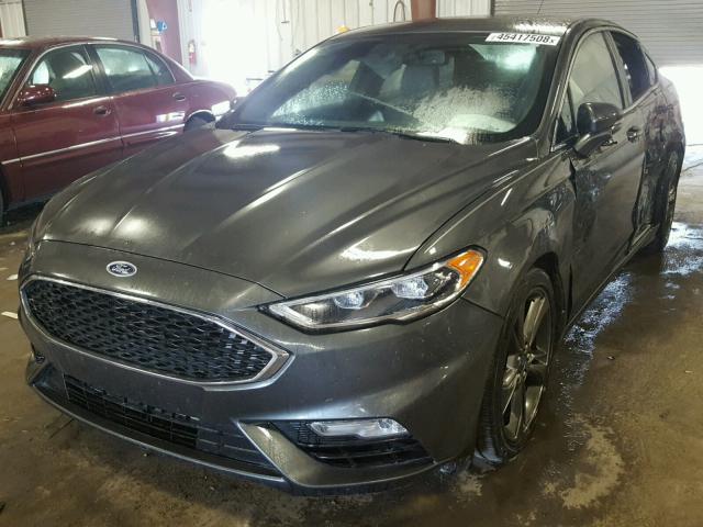 3FA6P0VPXHR185929 - 2017 FORD FUSION SPO GRAY photo 2