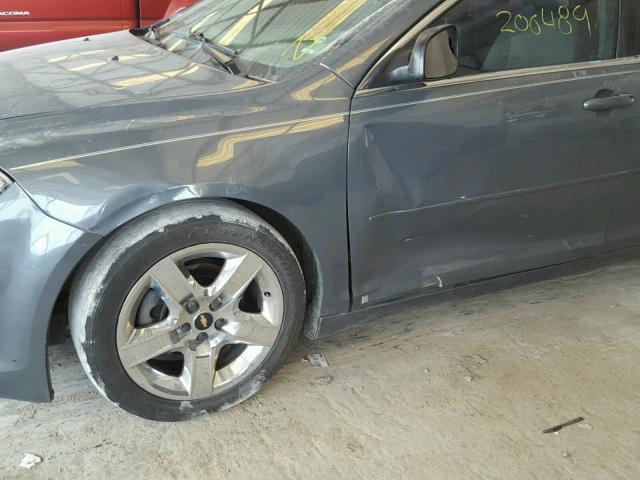 1G1ZG57B494186342 - 2009 CHEVROLET MALIBU LS ნაცრისფერი ფოტო 9